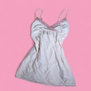 Vintage Cream and pink fairy-inspired babydoll dress